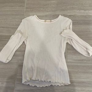 White Long Sleeve Top